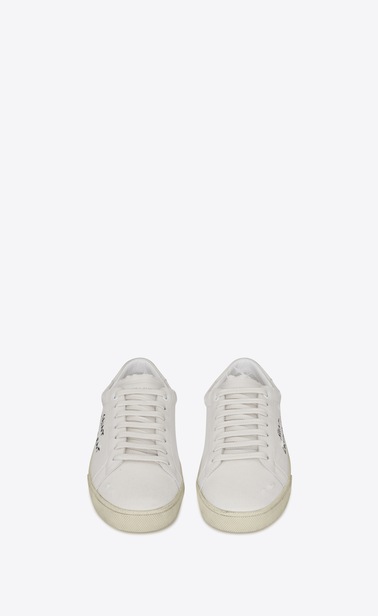 court classic sl/06 embroidered sneaker in fabric and leather